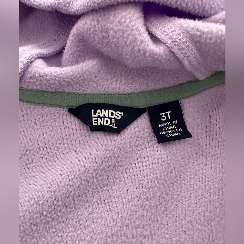 Lands End 3t fleece jacket - Picture 3 of 5